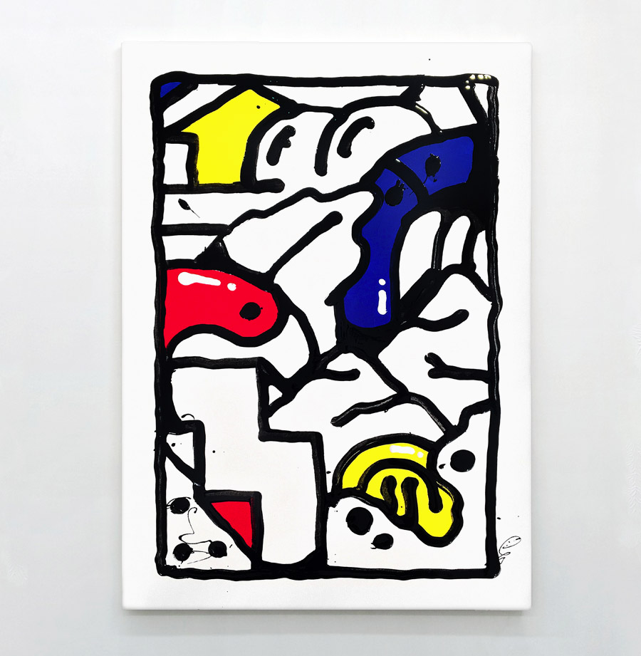 Darren-John-Brighton-Artist-Painting-Parallel-Primary Darren John - Parallel Primary Painting