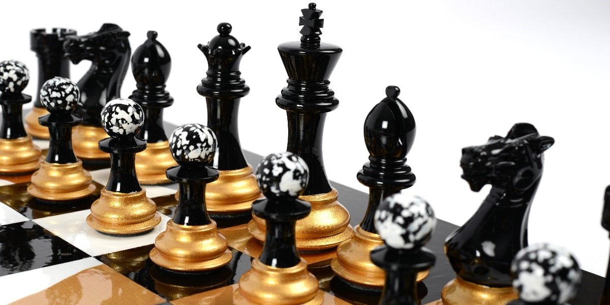 Darren-John-hand-painted-chess-set-Black-pieces