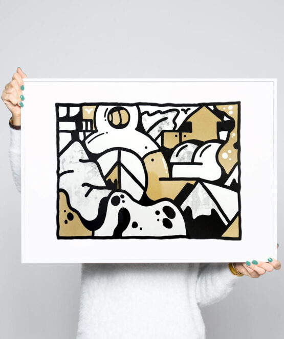 Darren John Gold Screenprint