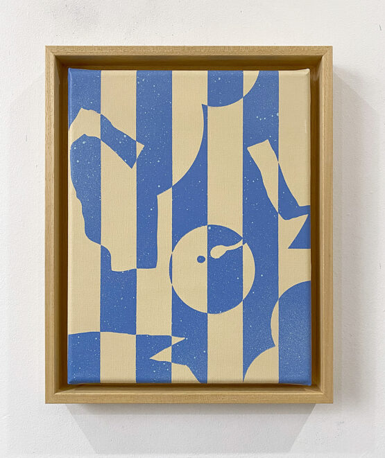 Striped Mobile Blue