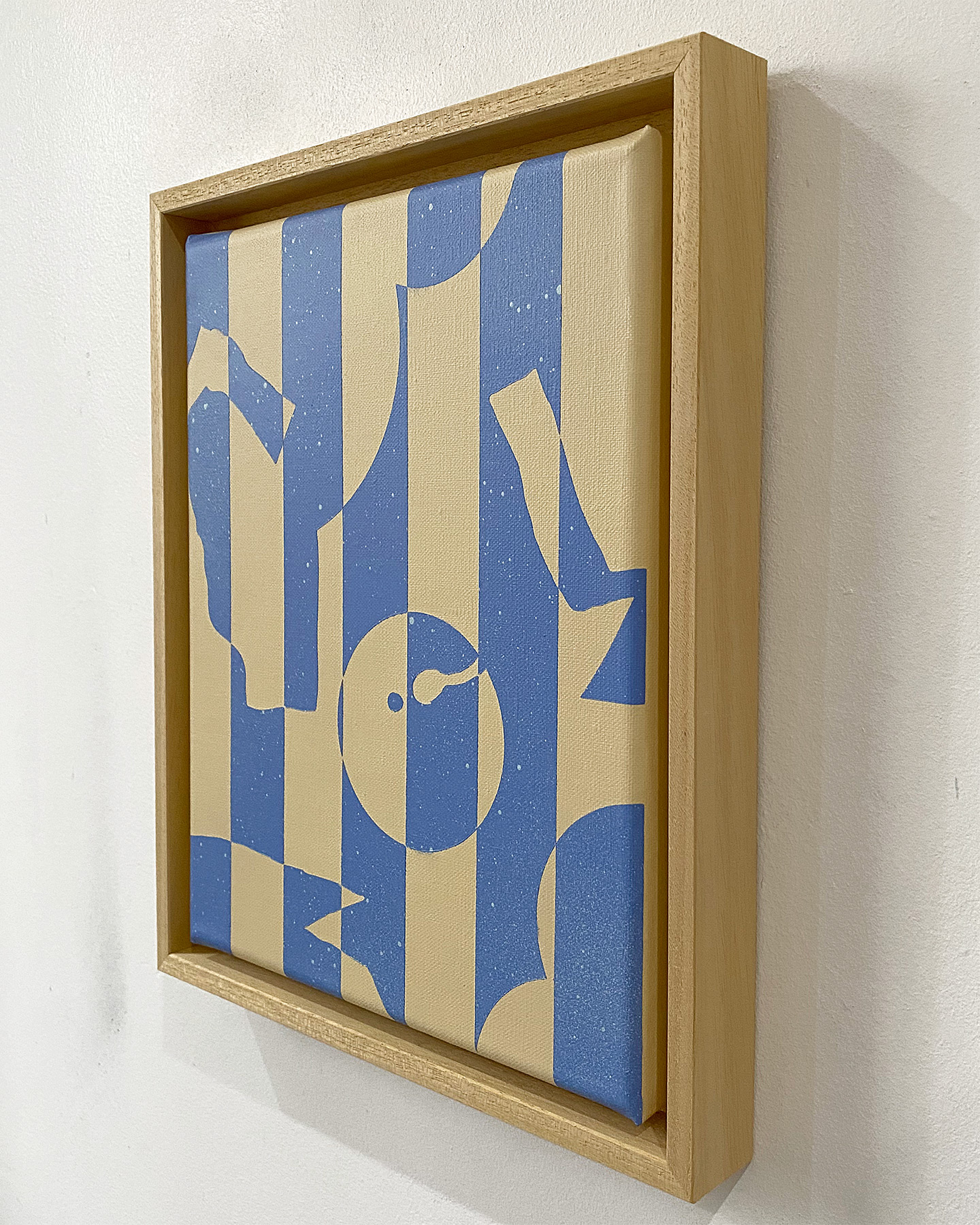 Darren John Striped Mobile Blue 01